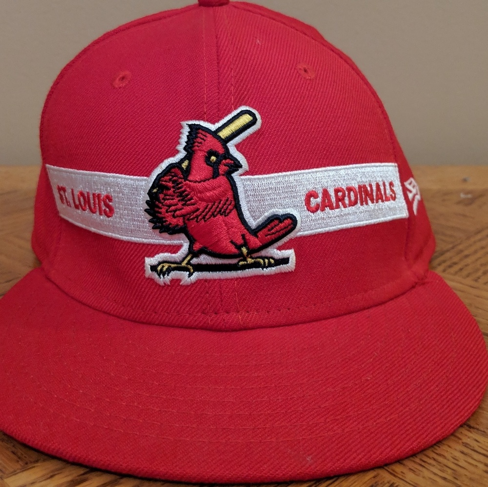 St. Louis Cardinals snap back hat.